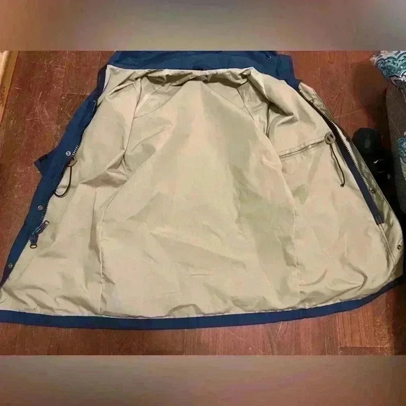 Woolrich Mens Parka Jacket Shell 1527 Hooded Cotton
Lined Navy Blue Small - Picture 10 of 11